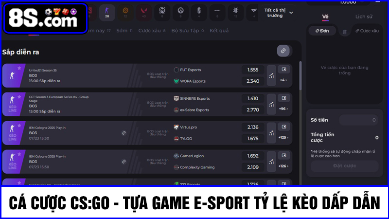 E-sports 8S CS:GO