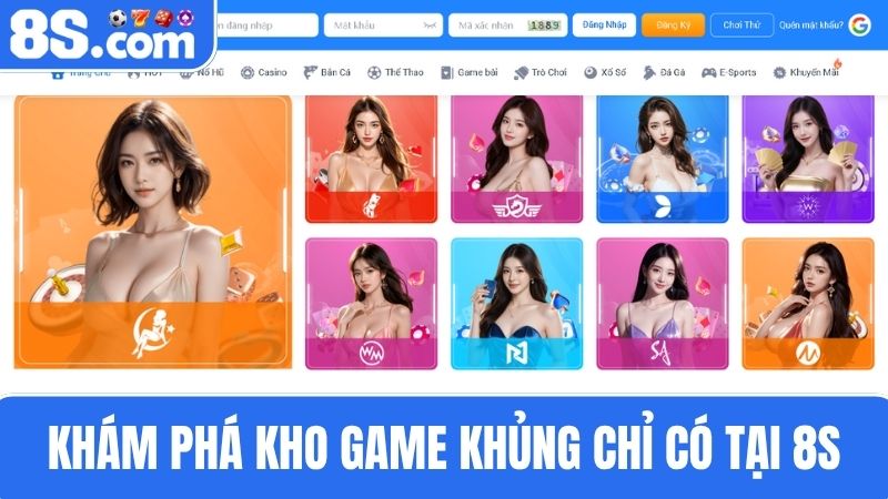 Khám phá kho game 8S